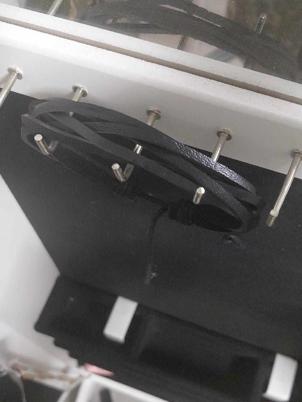 Black Multi-Strand Leather Wrap Bracelet